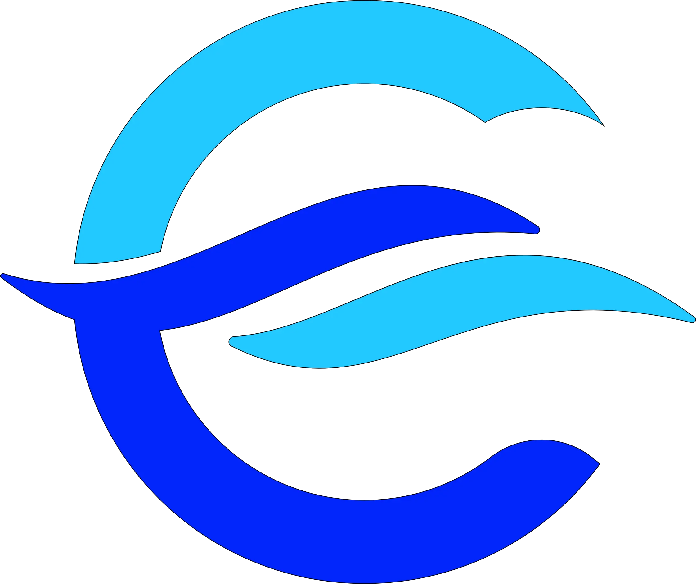 Blue Wave-Inspired Logo