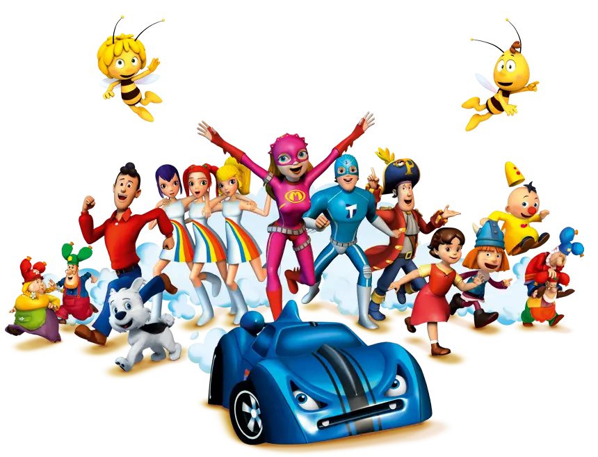 Group of Animated Cartoon Characters