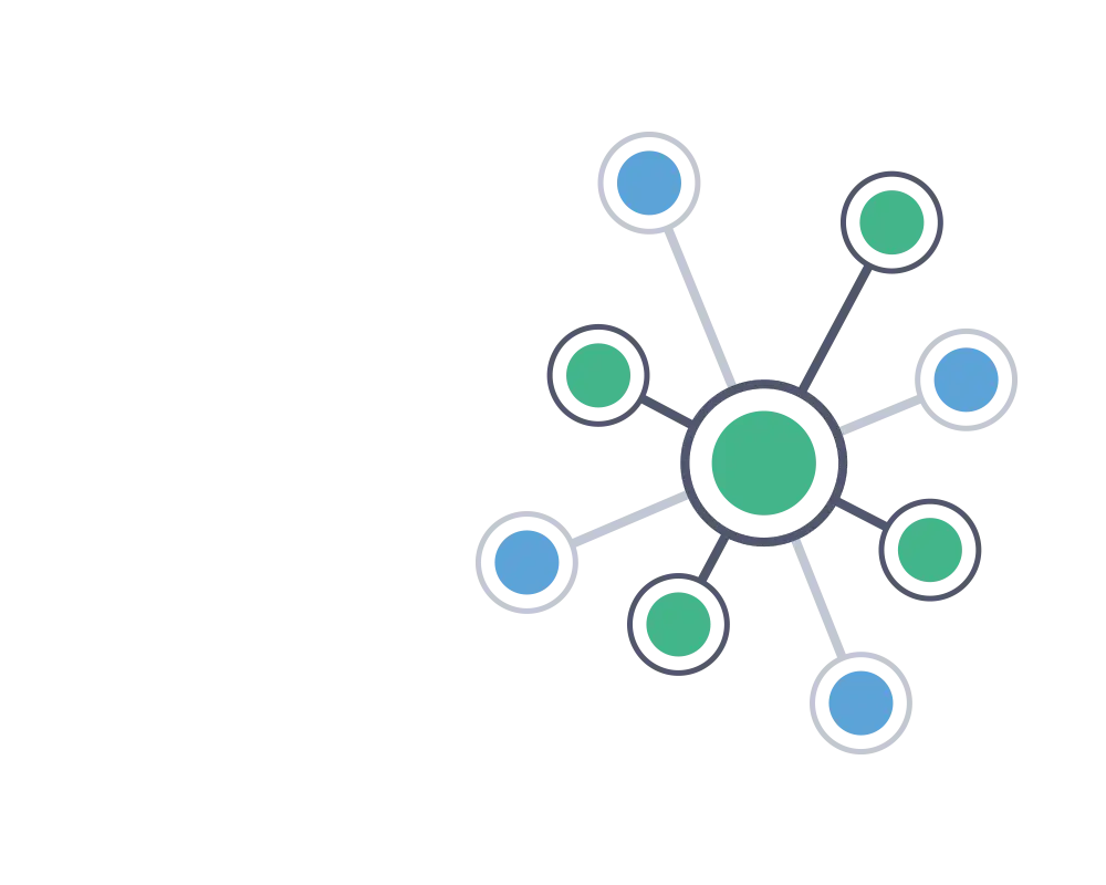 Abstract Node Connection Graphic Illustration