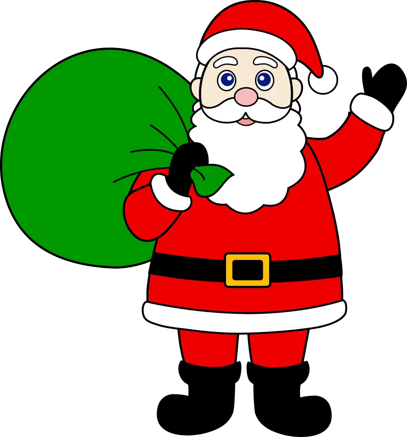 Santa Claus with Gift Bag