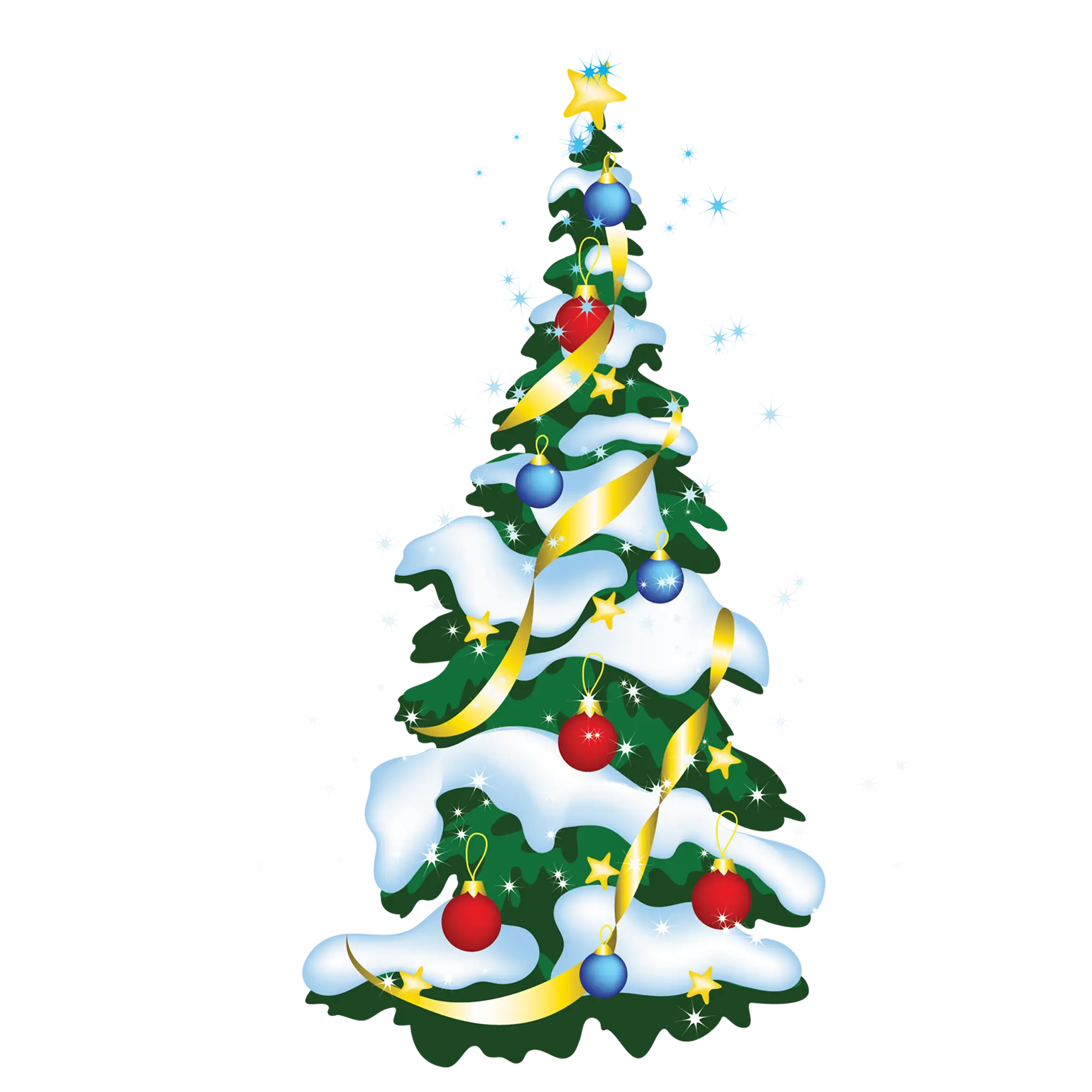Decorated Christmas Tree with Ornaments