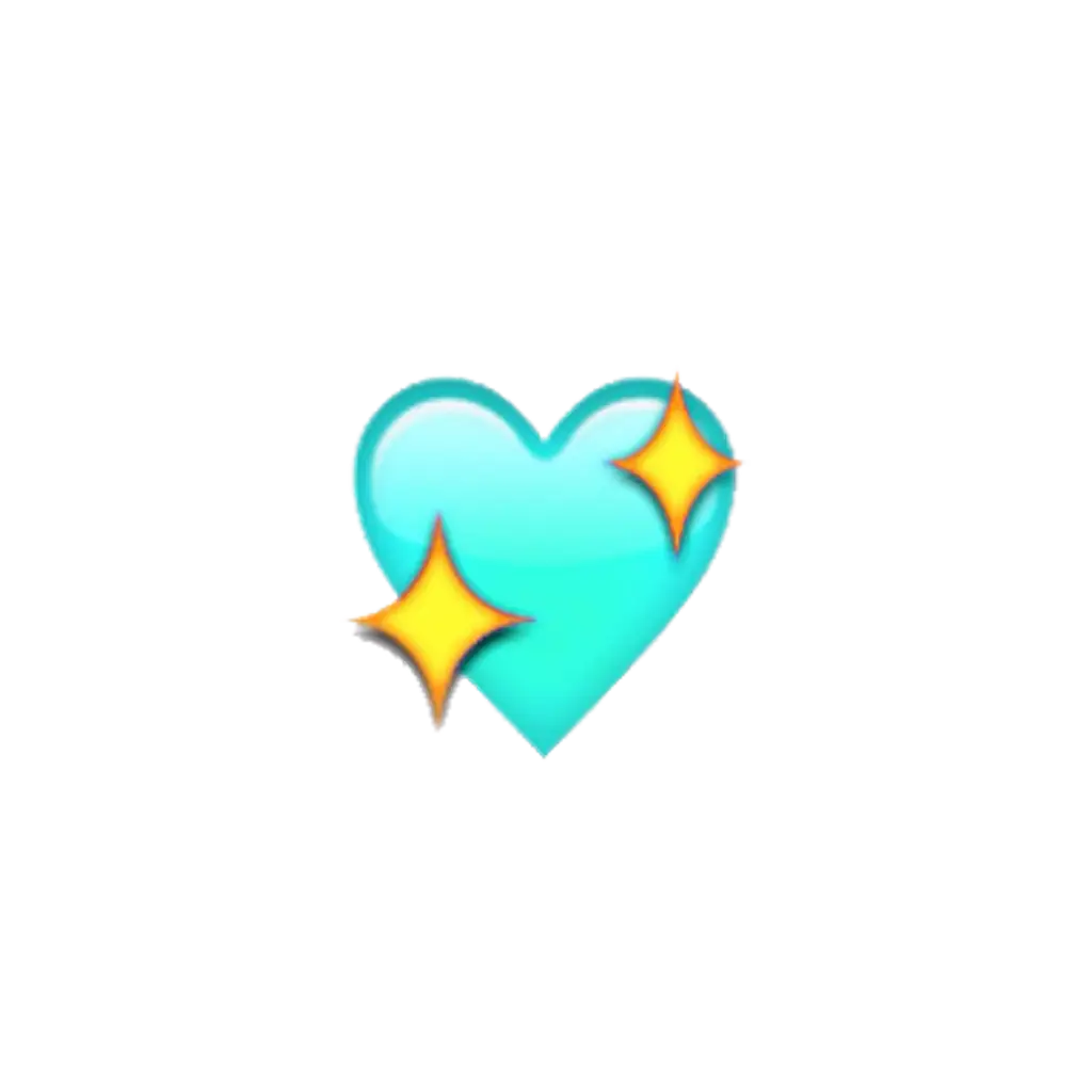 Blue Heart with Sparkles Emoji