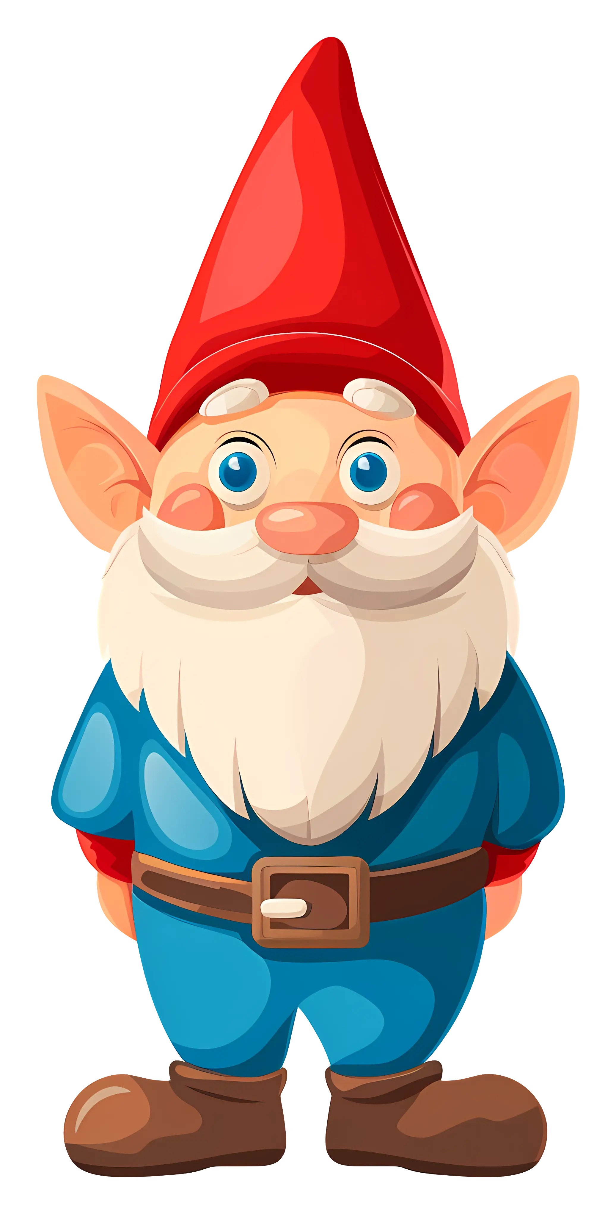 Cute Cartoon Garden Gnome Illustration