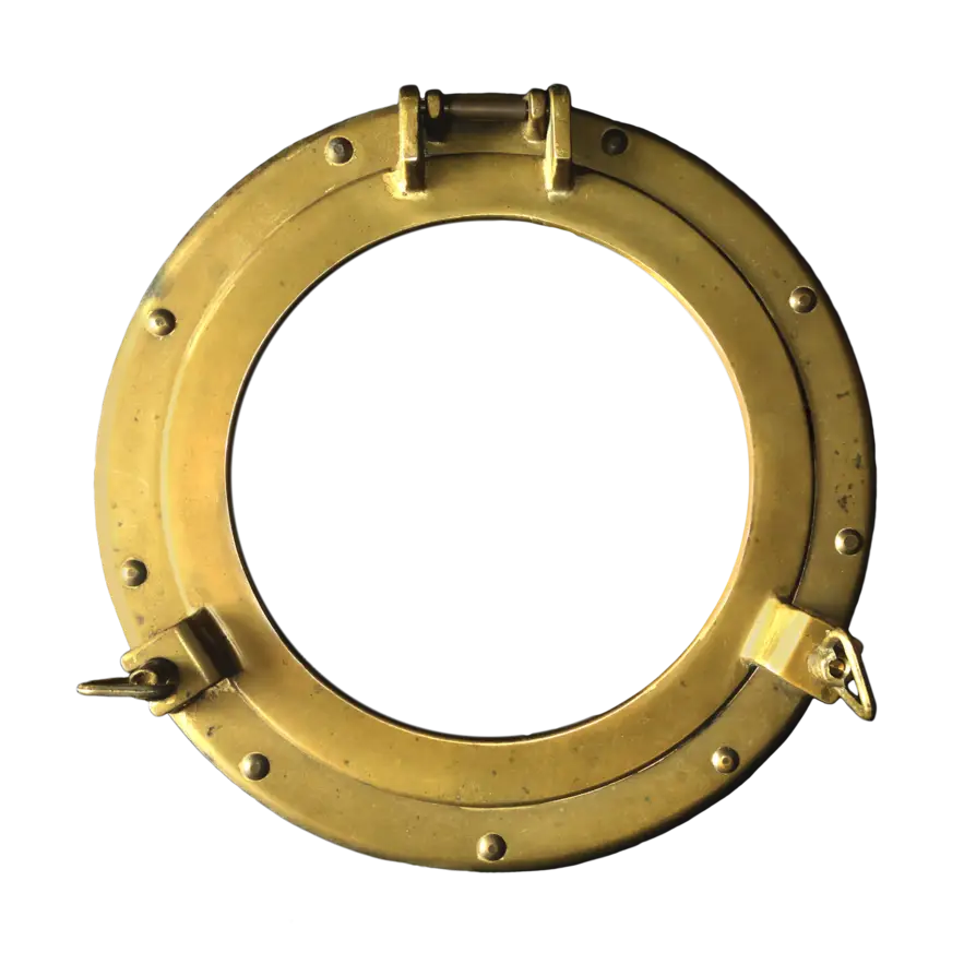 Vintage Brass Porthole Design