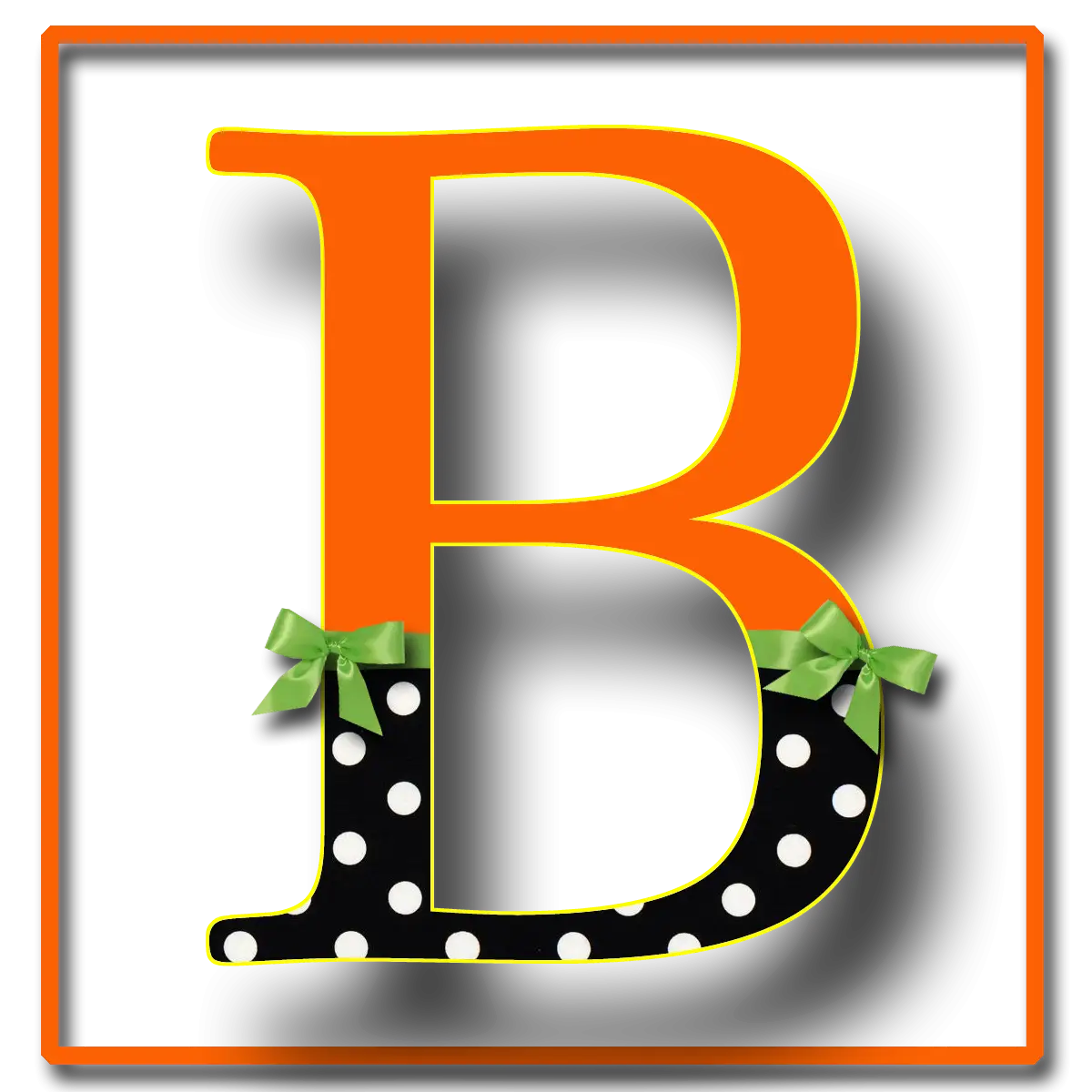 Designed Decorative Letter B