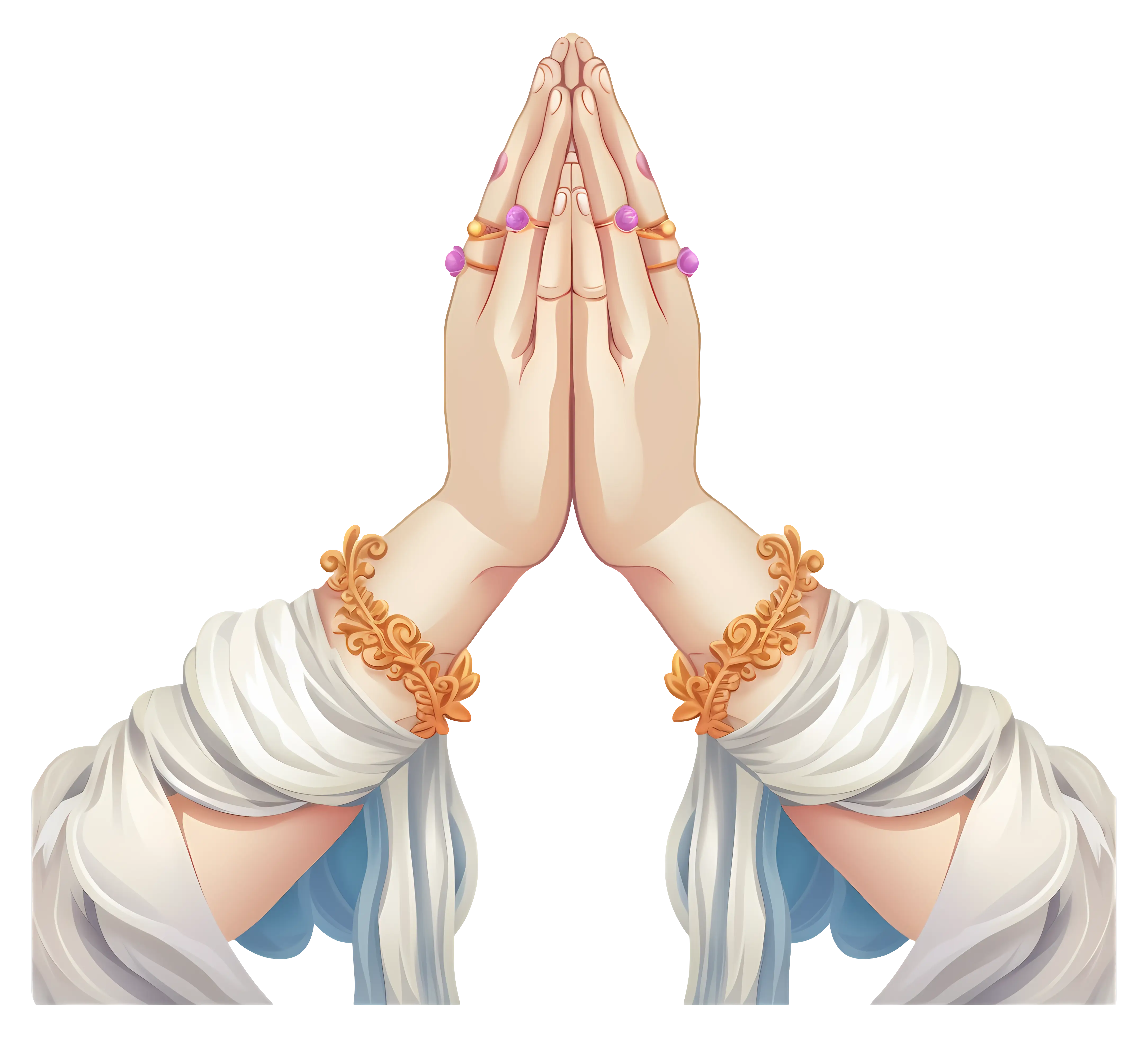 Praying Hands in Spiritual Illustration