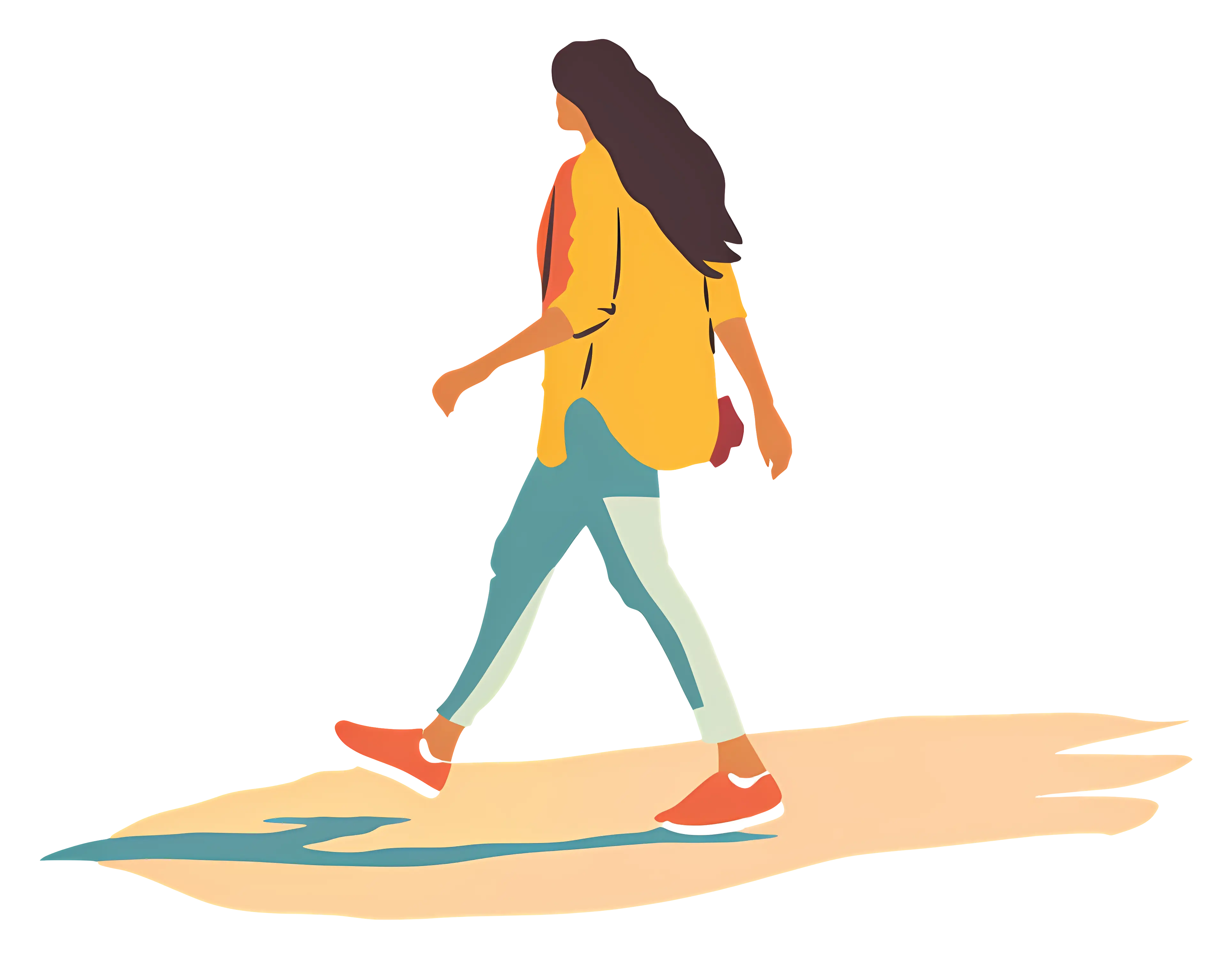 Person Walking Outdoors
