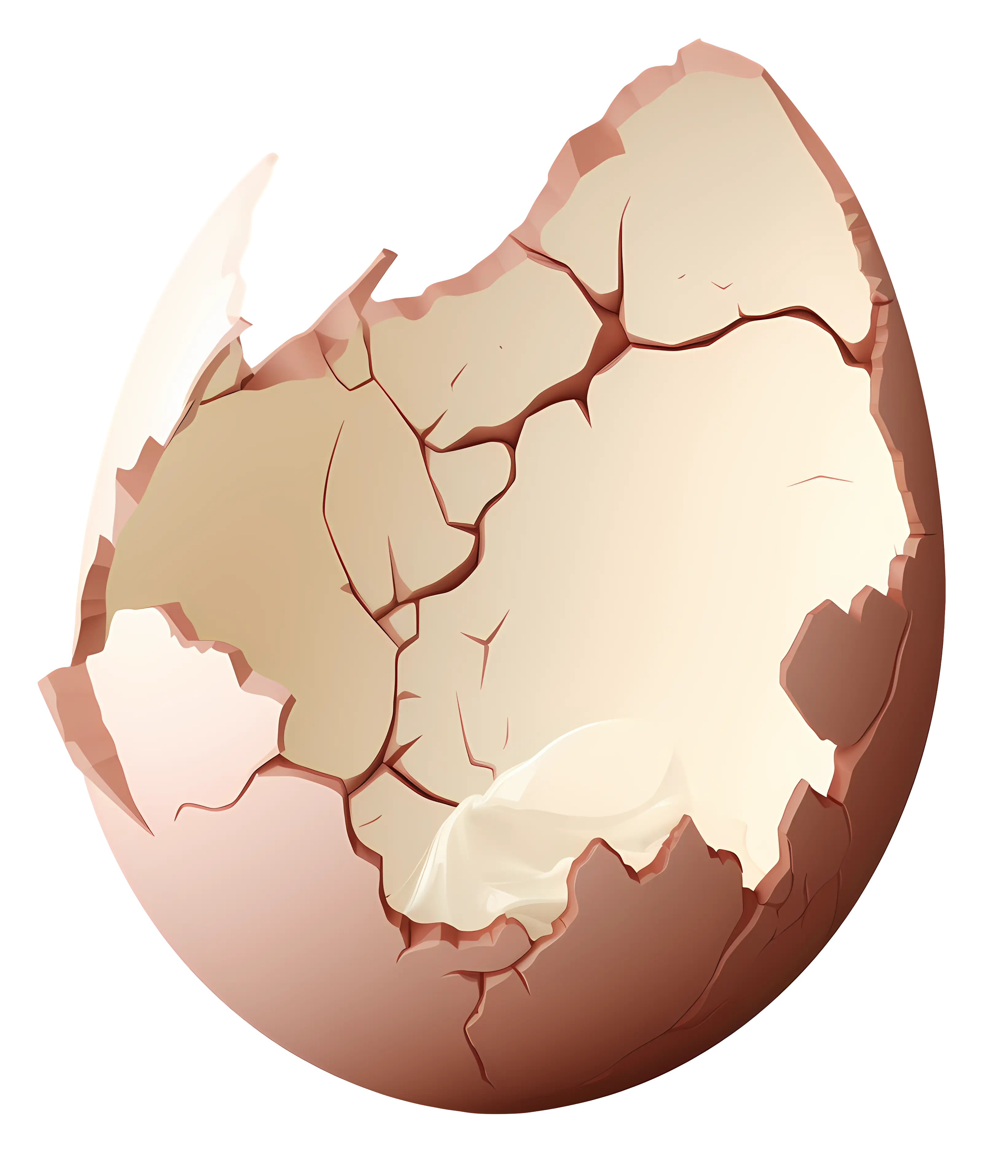 Cracked Egg Shell with Texture