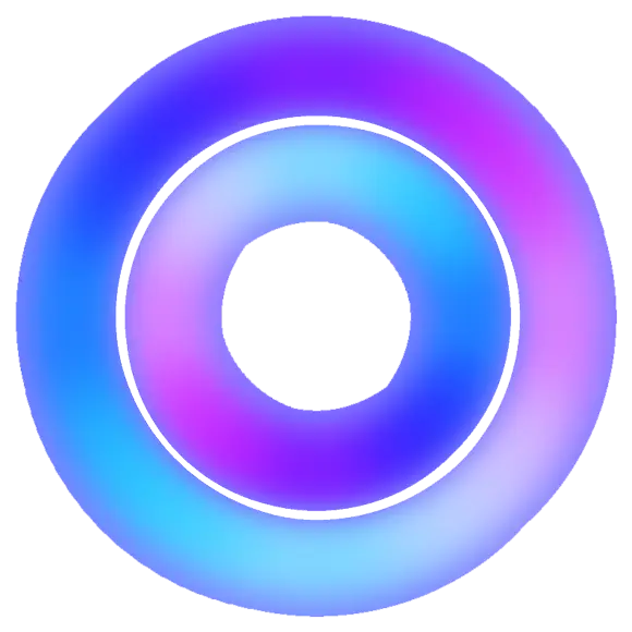 Gradient Ring in Soft Blue and Purple