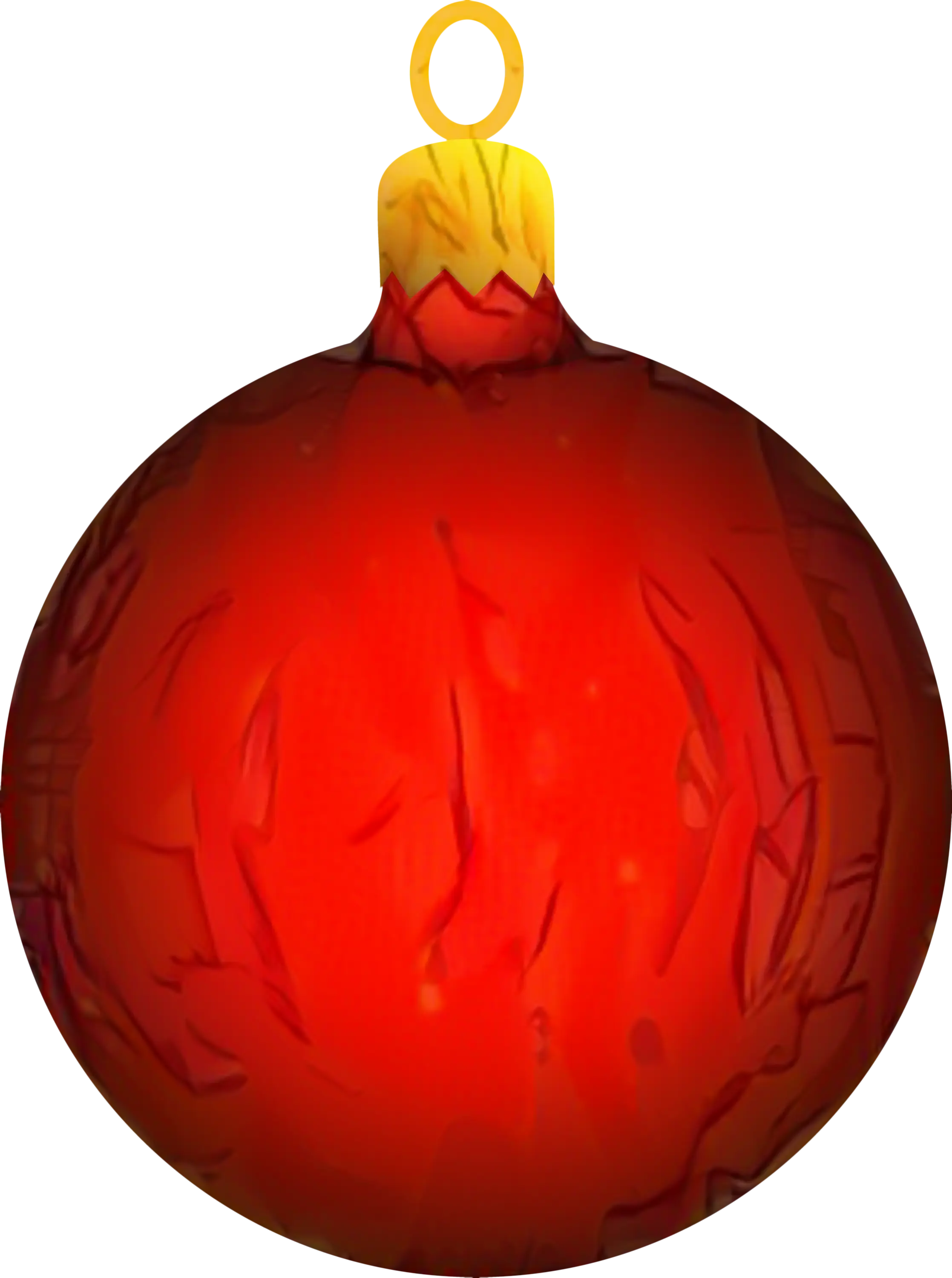 Red Christmas Tree Ornament