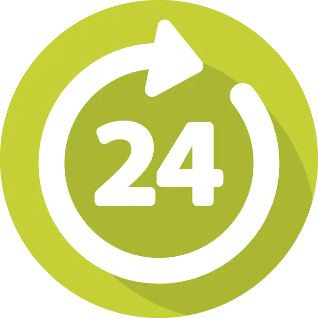 24-Hour Green Refresh Service Icon