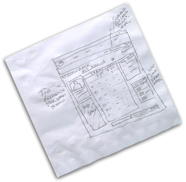 Sketch on Napkin