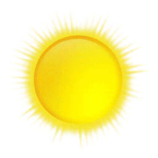 Bright Radiant Sunburst Icon