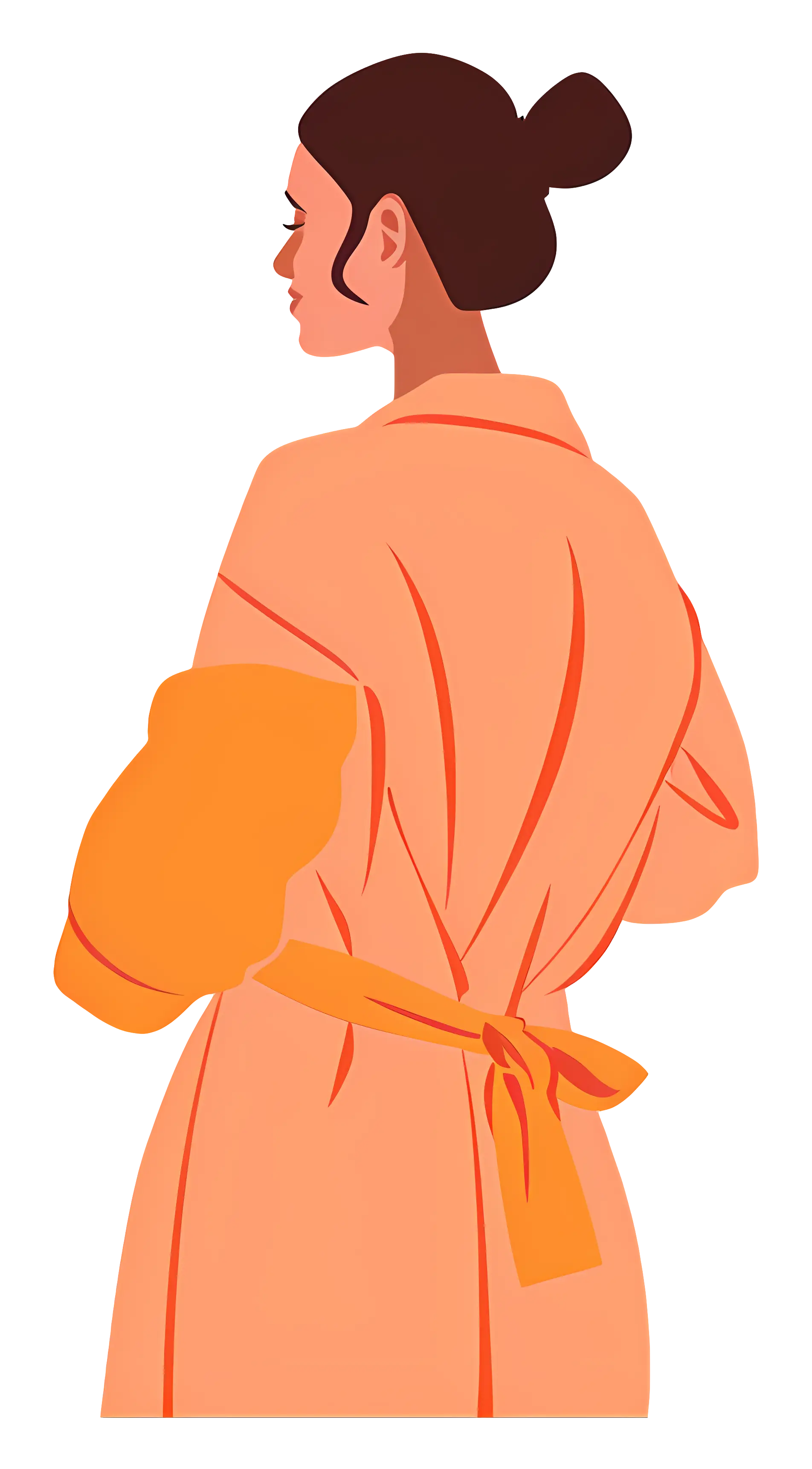 Woman in Orange Robe