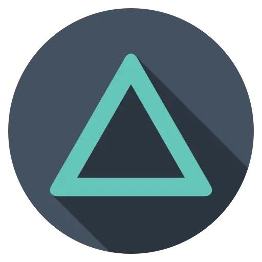 Triangle Symbol in Modern Circular Design