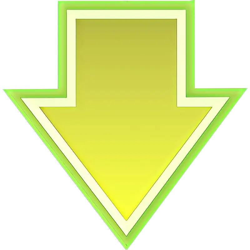 Yellow Downward Arrow