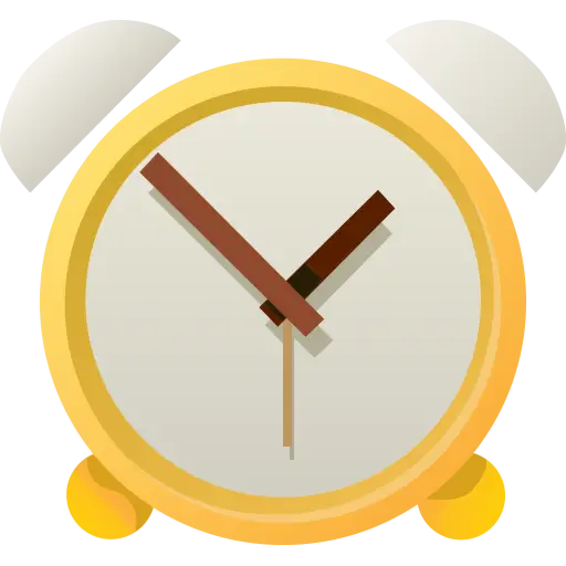 Yellow Classic Alarm Clock Design