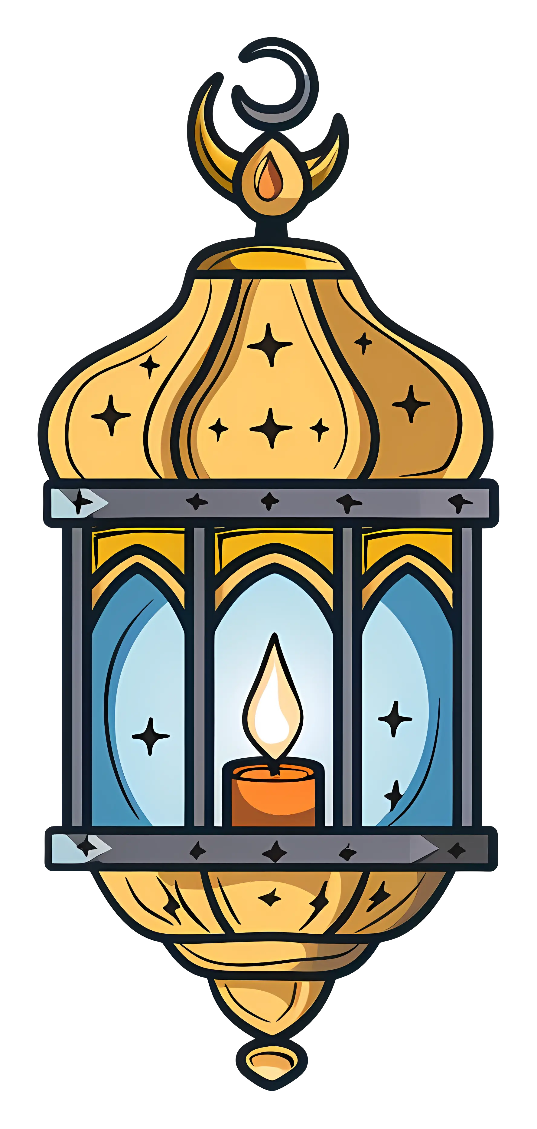 Traditional Lantern with Candle