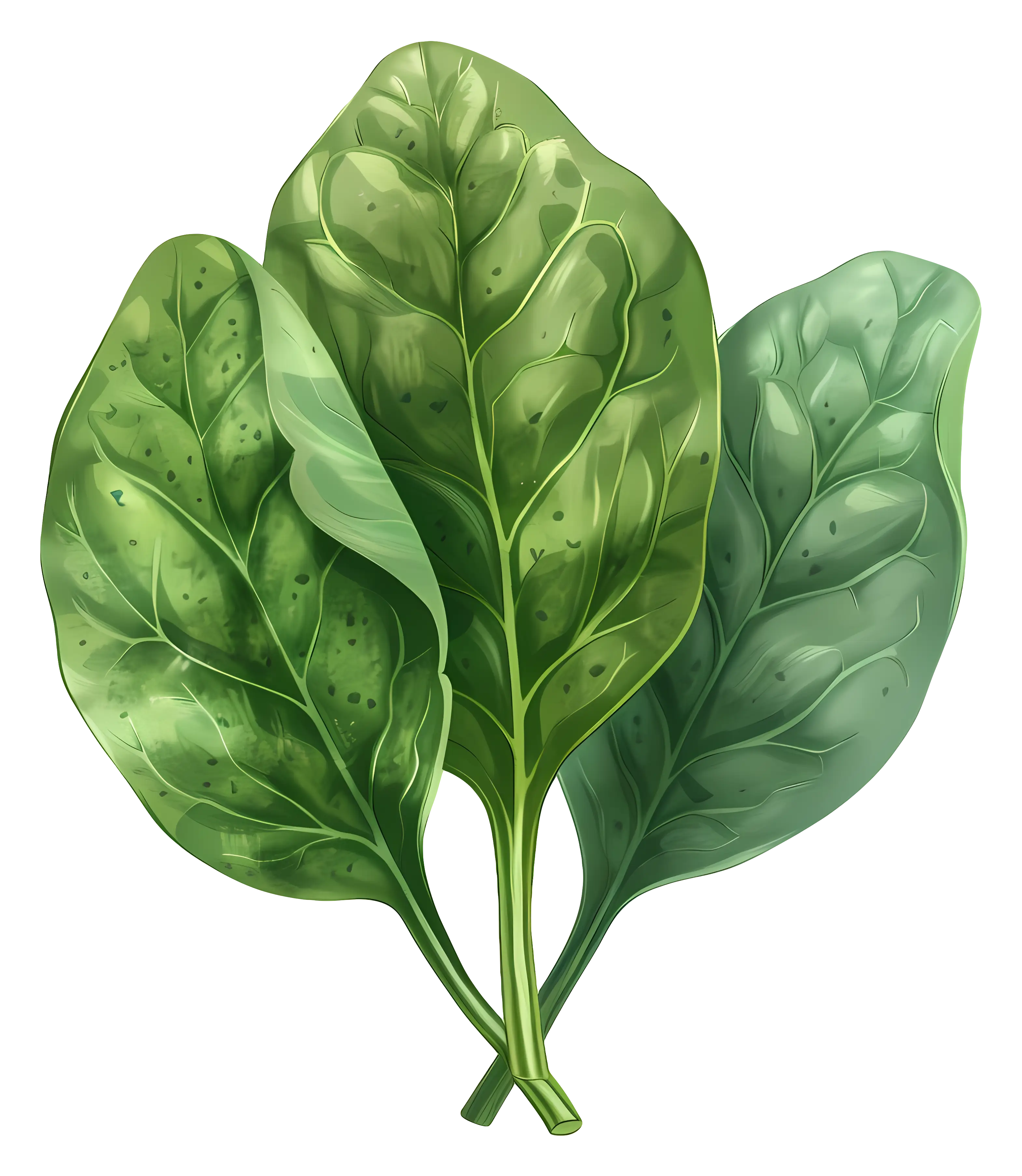 Fresh Spinach Leaves Illustration