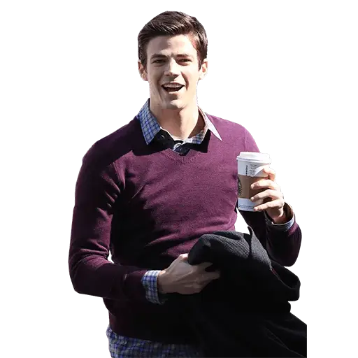 Man Holding a Coffee Cup in Casual Attire