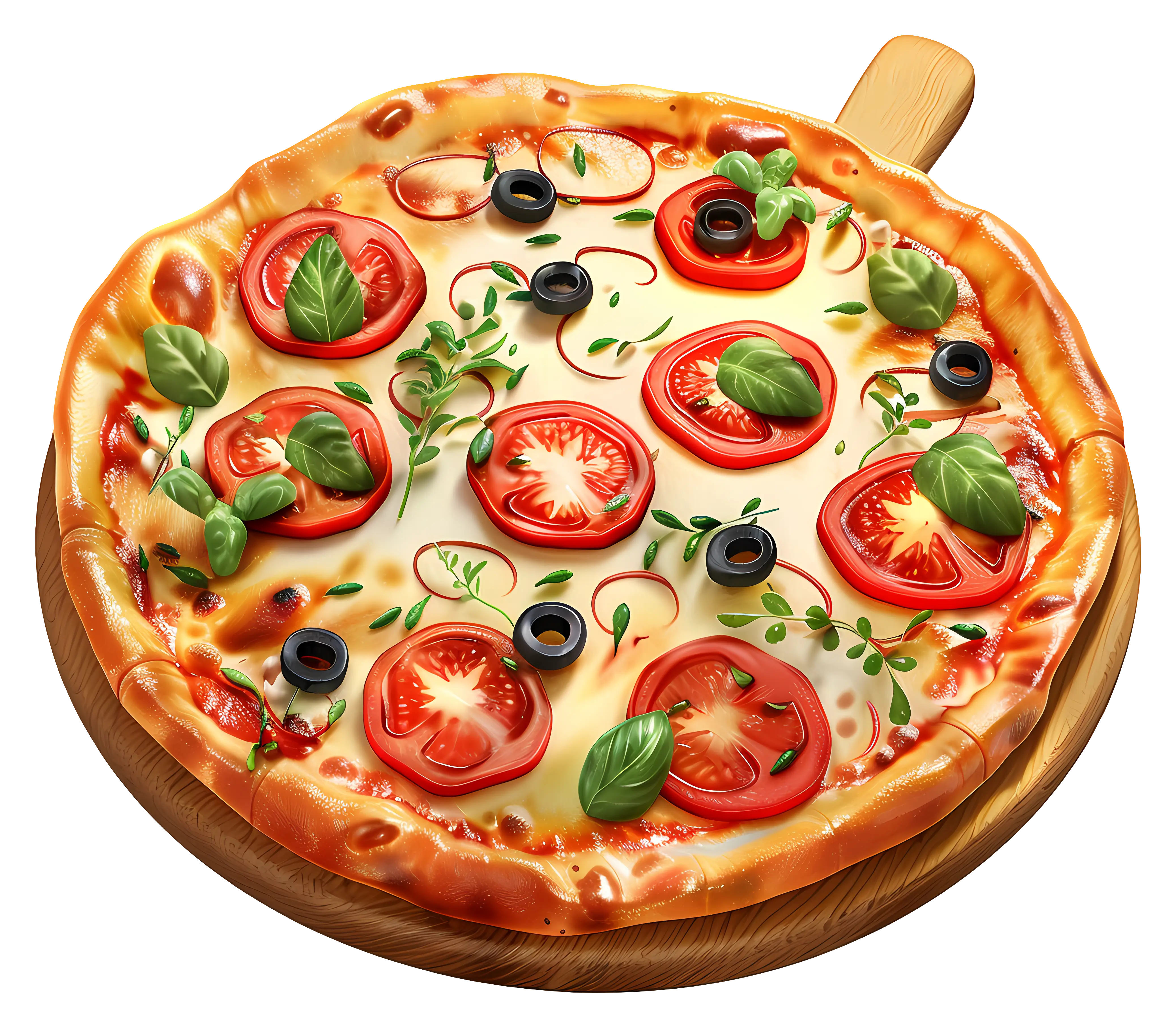 Delicious Pizza with Toppings