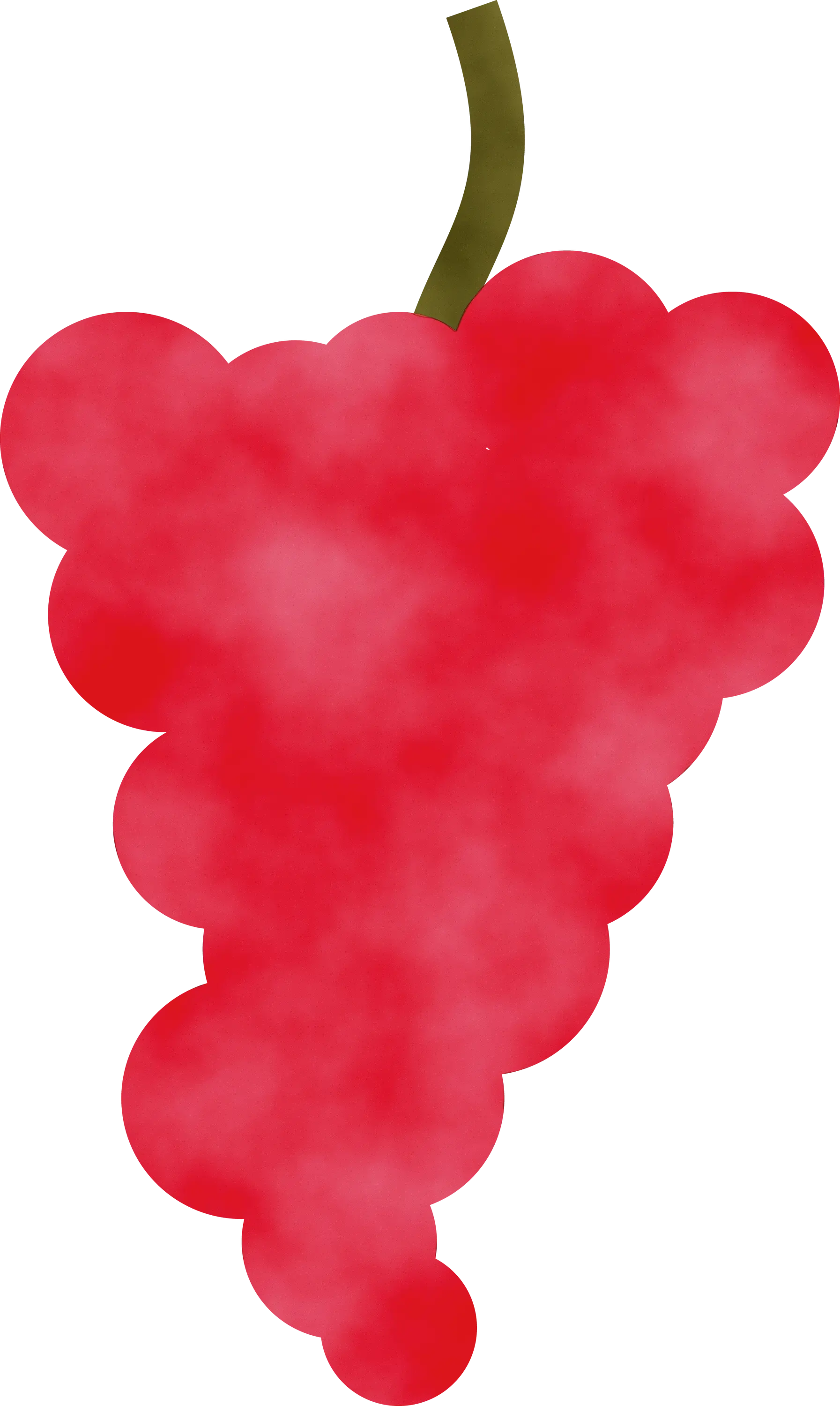 Red Grape Bunch Illustration