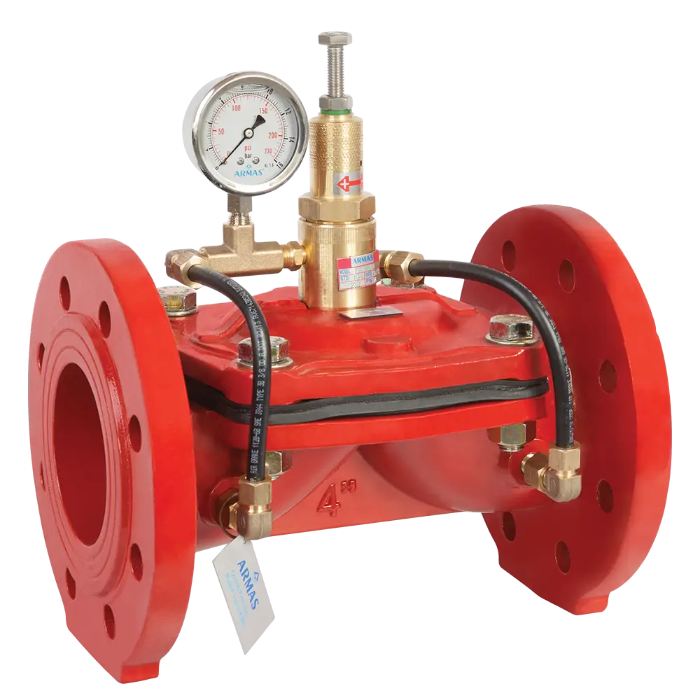 Industrial Valve with Gauge