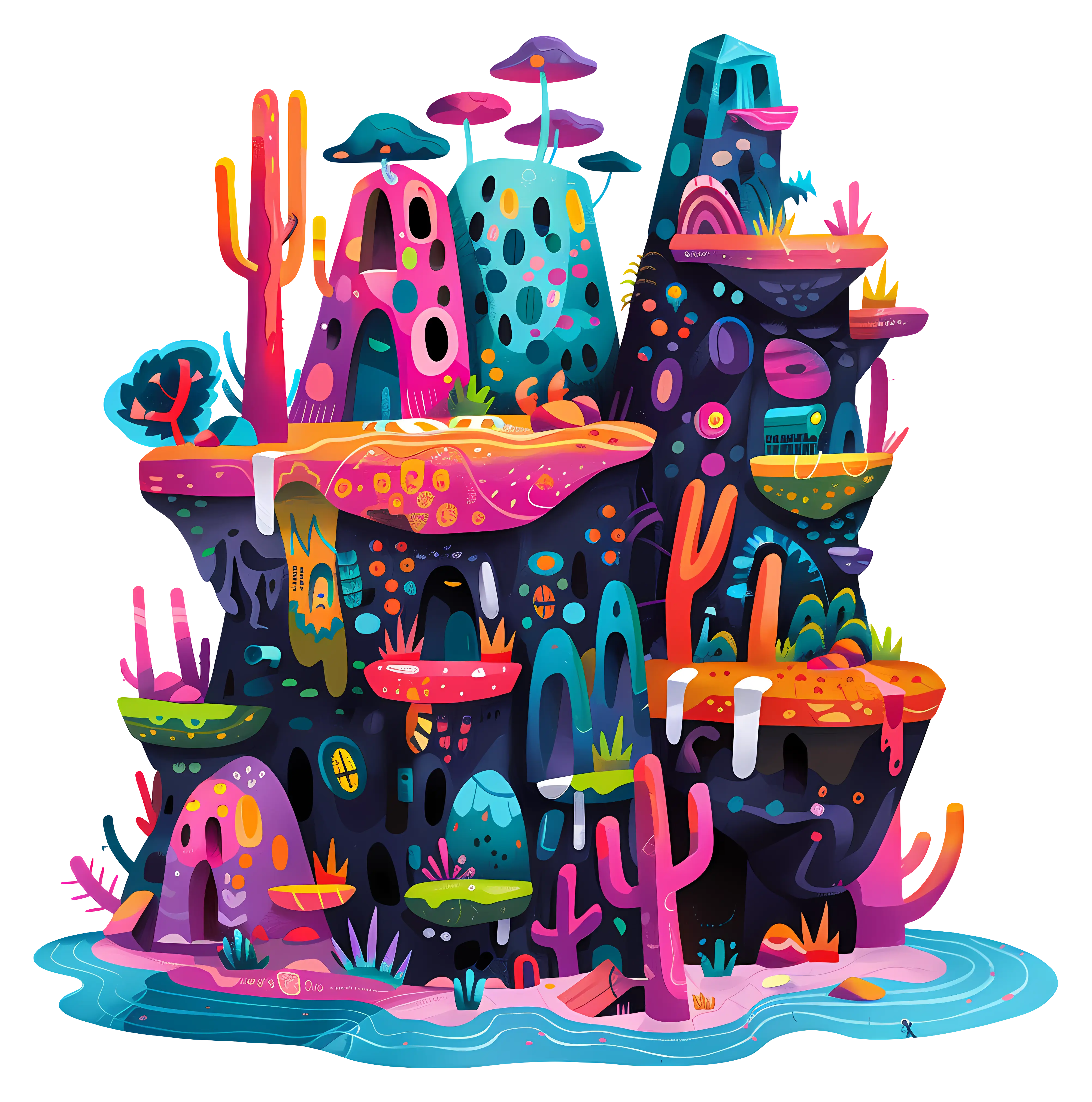 Colorful Fantasy Landscape