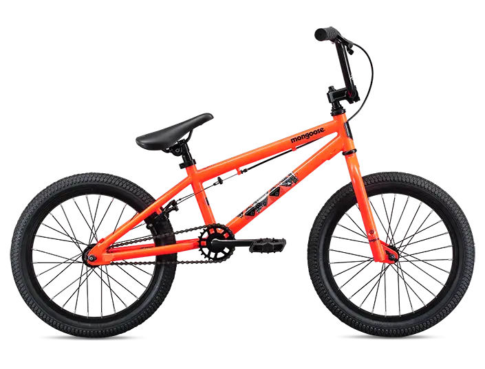 Orange Freestyle BMX Bicycle for Stunts