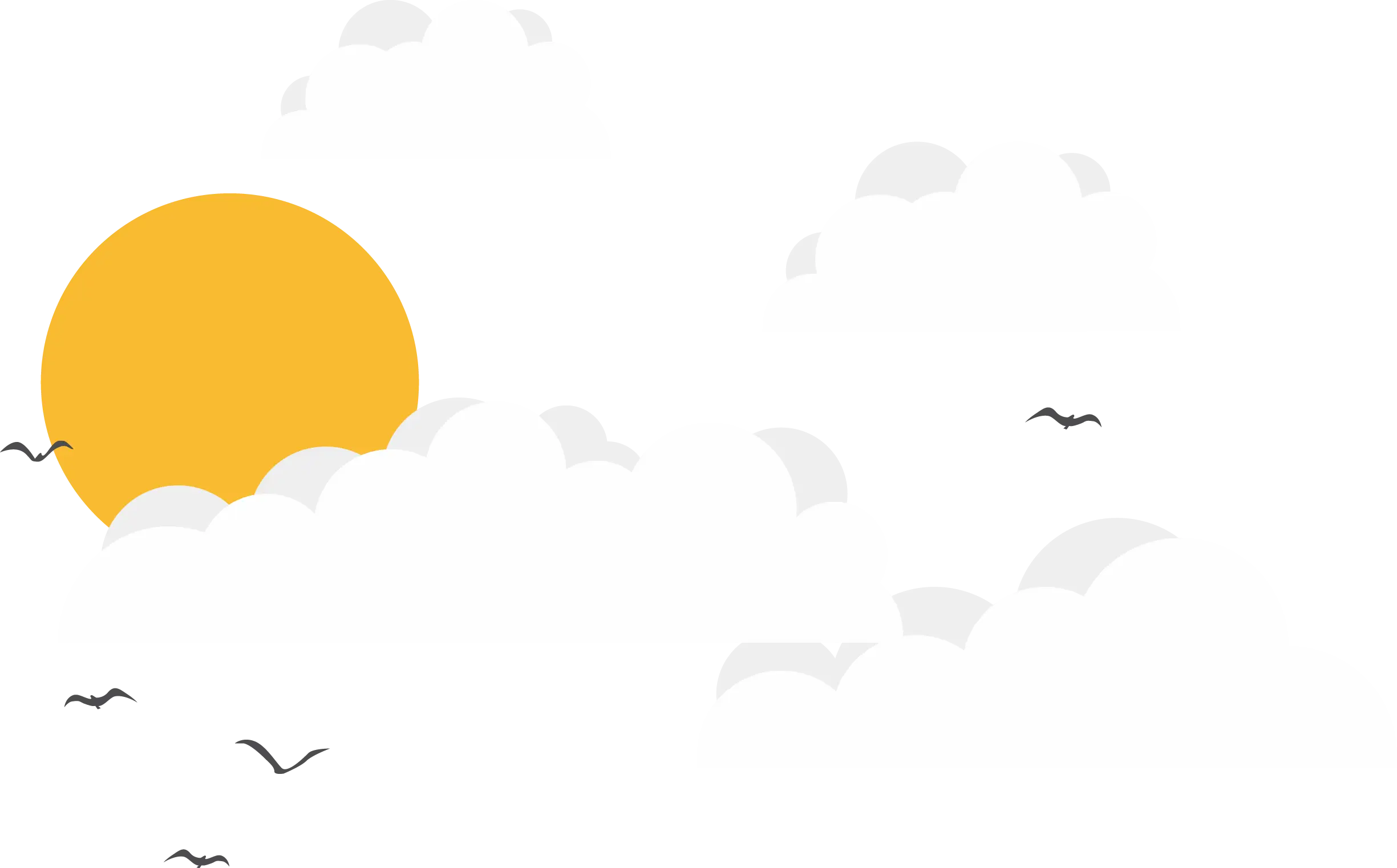 Sun and Clouds in the Sky