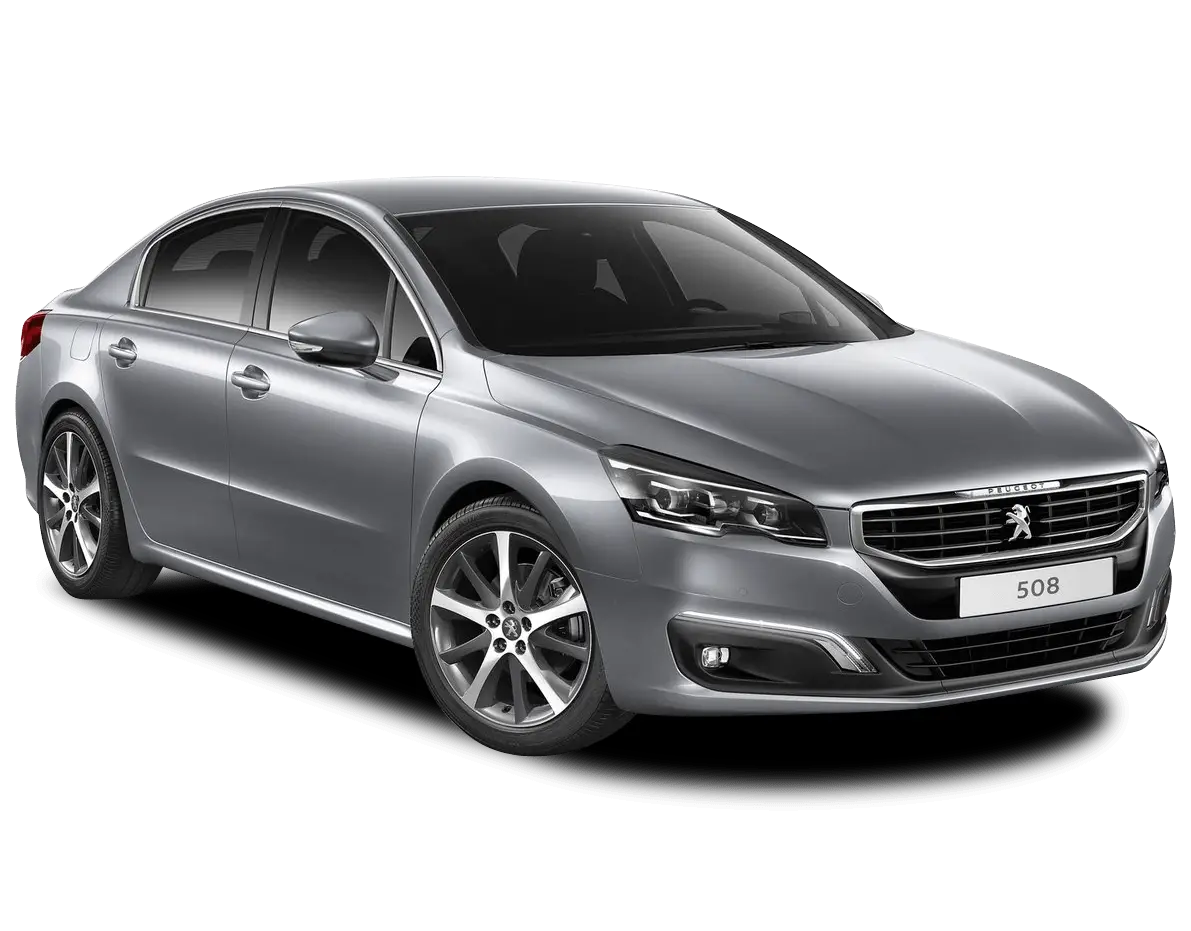 Silver Peugeot 508 Sedan