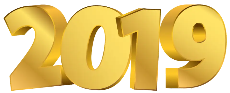 Golden 2019 Text for Celebration Design