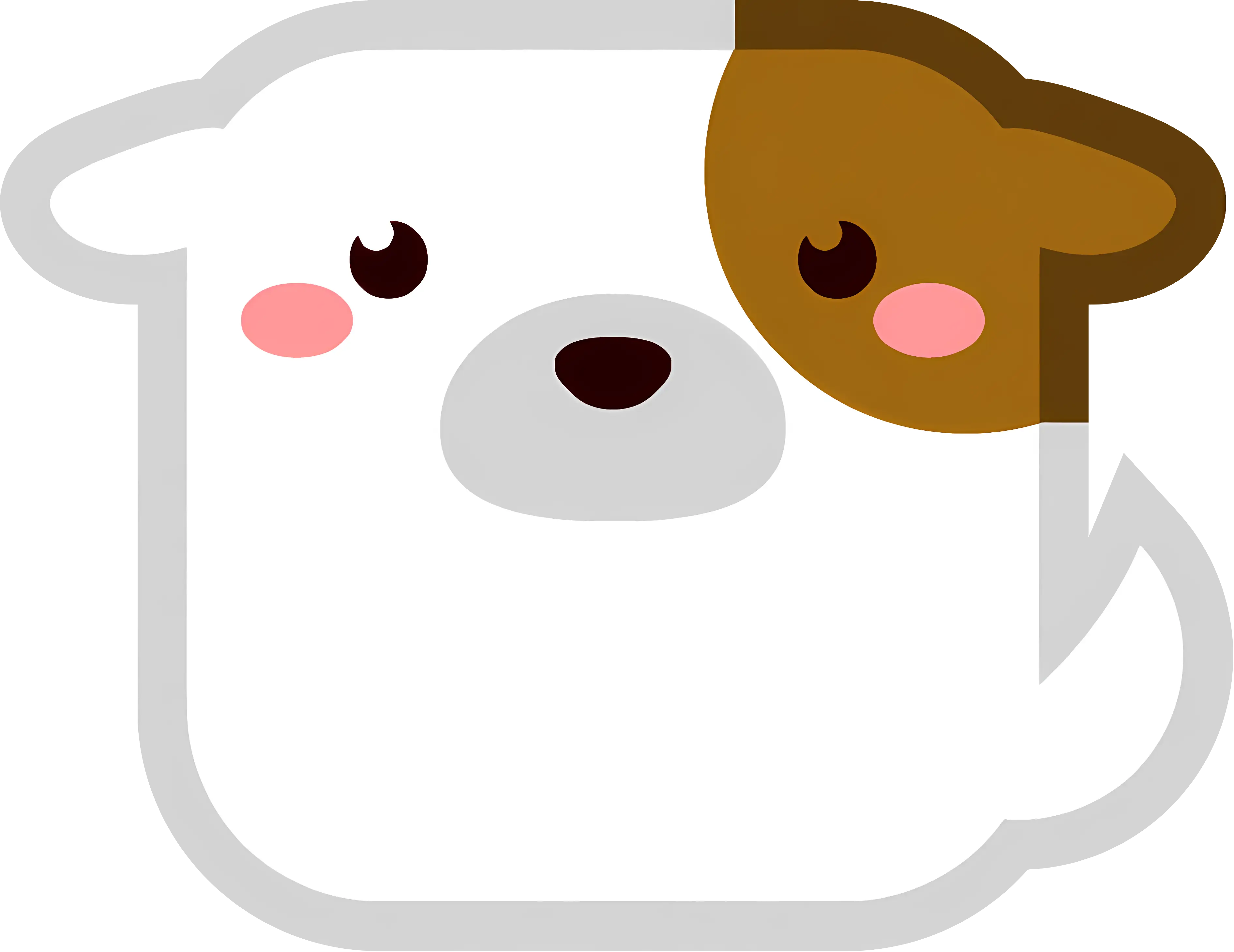 Adorable Cartoon Dog
