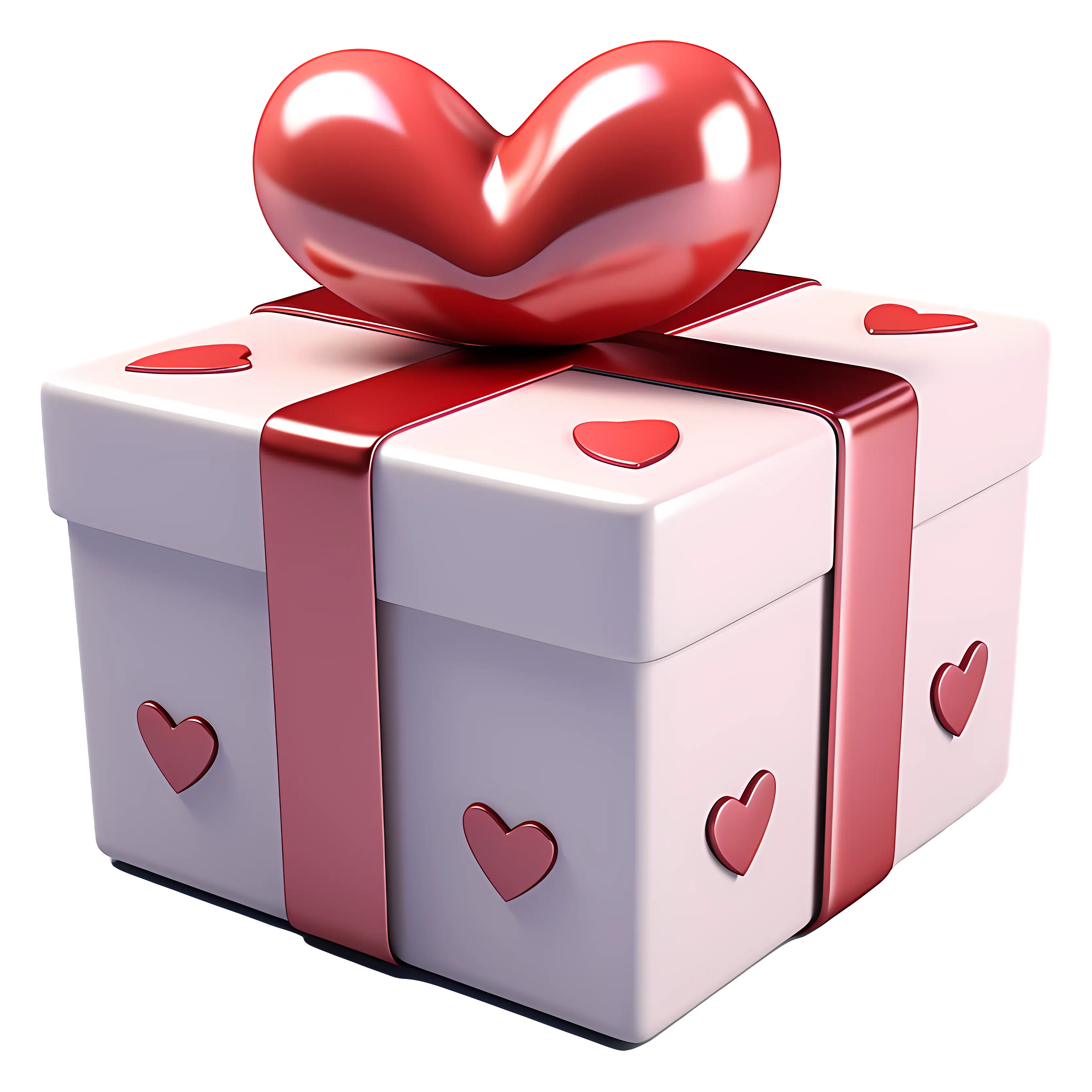 Gift Box with Heart Motif