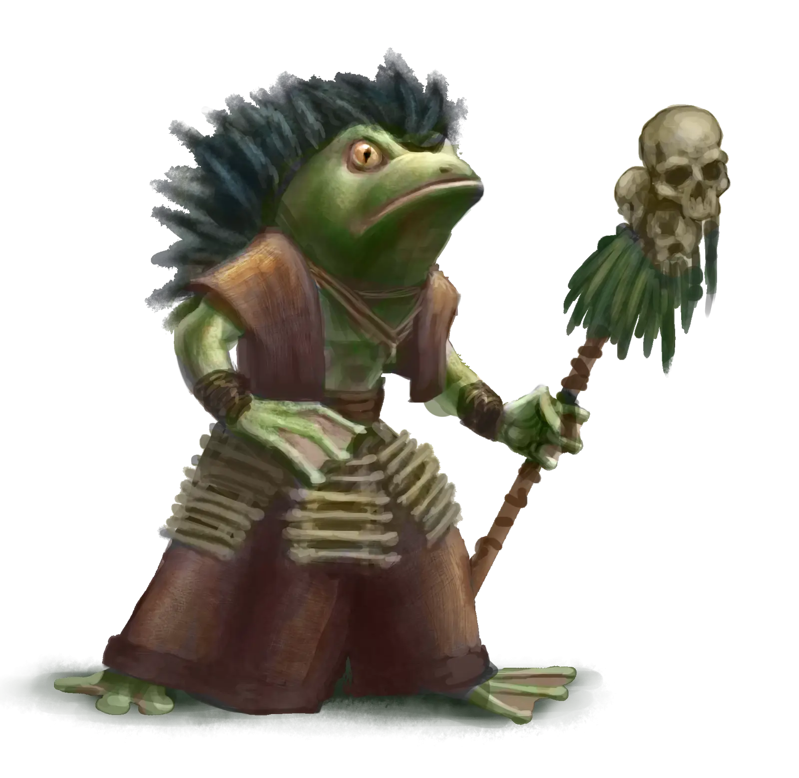 Frog Shaman with Staff