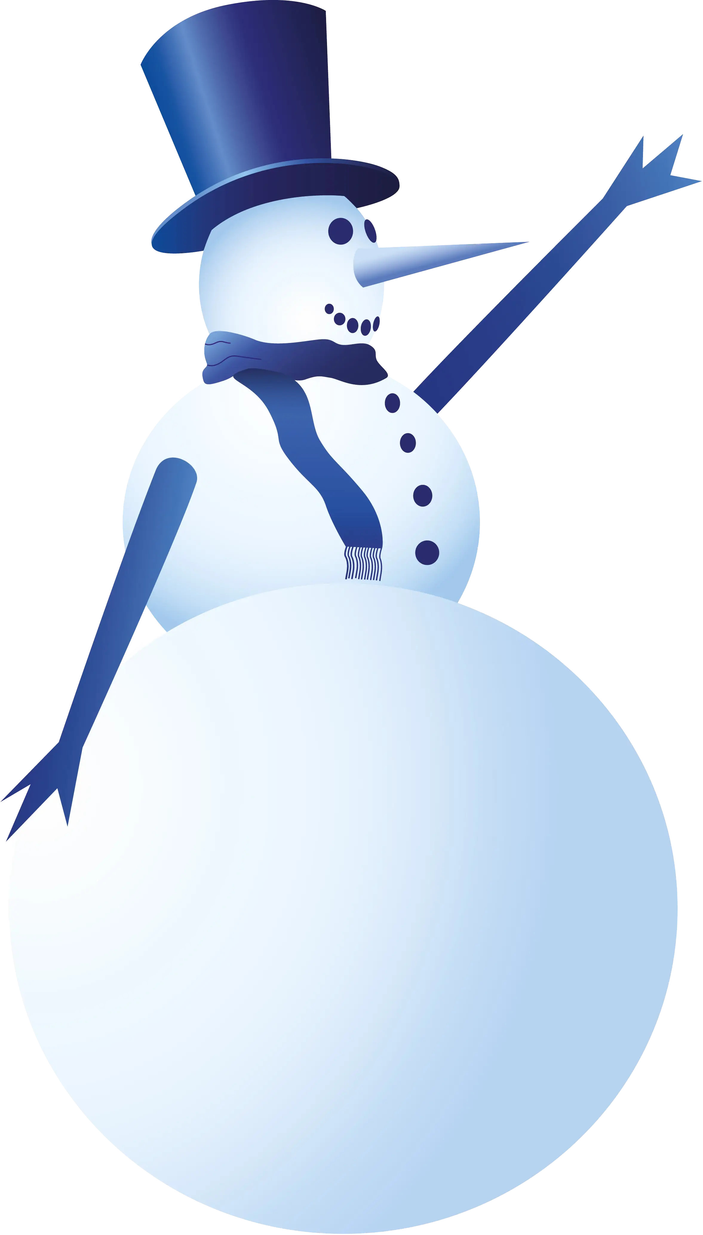Festive Snowman Cartoon Illustration