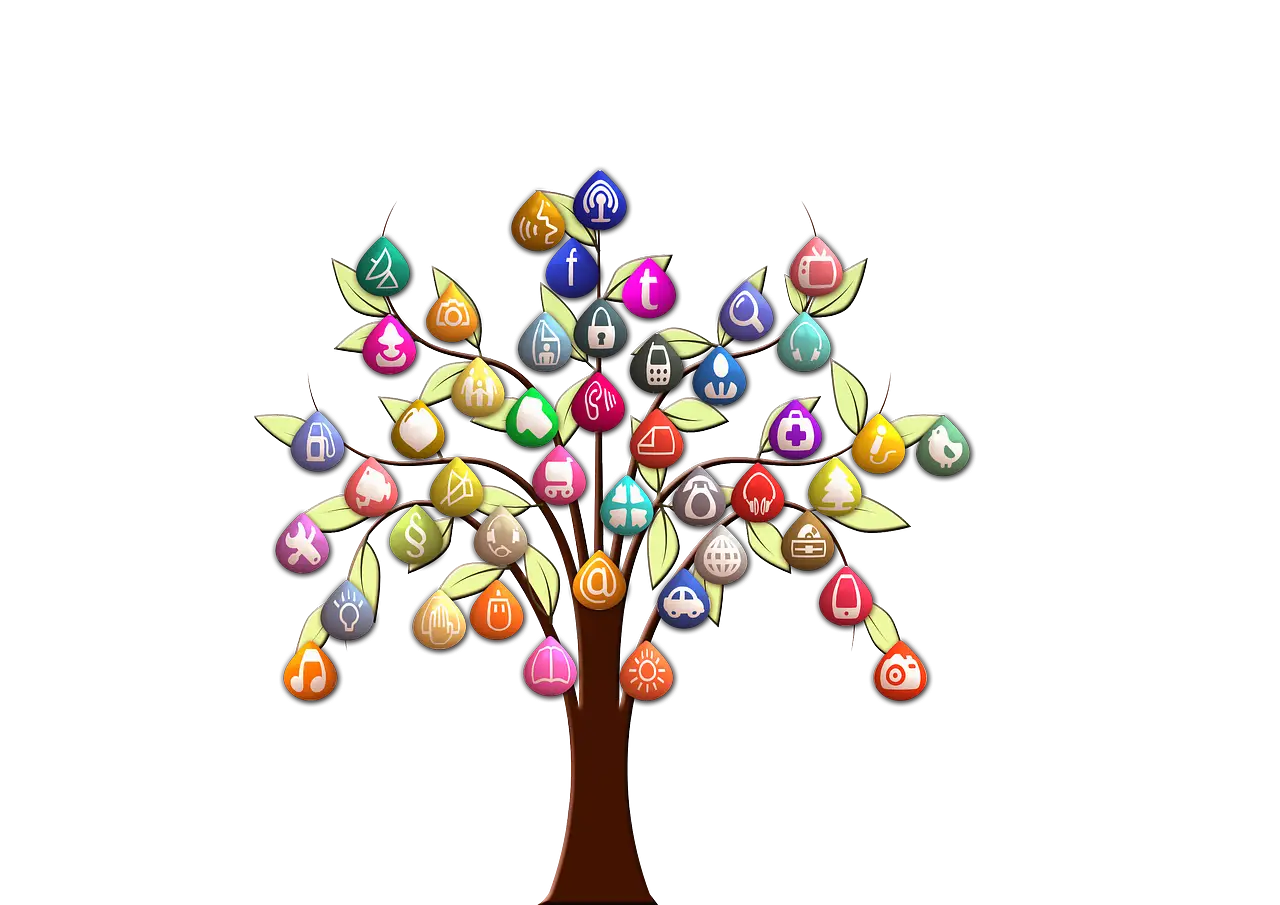 Colorful Abstract Tree Artwork