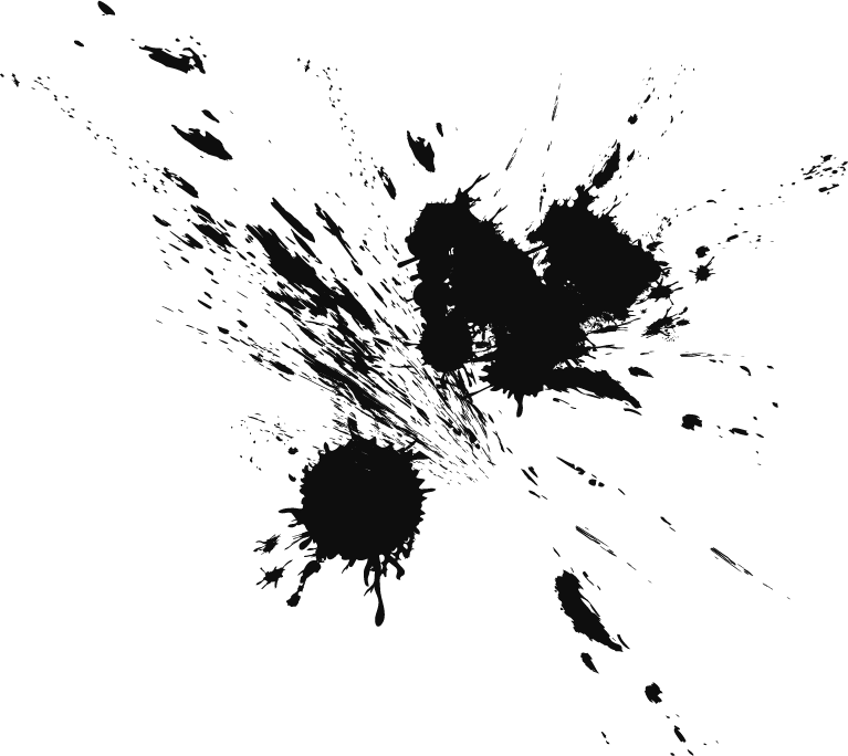 Abstract Black Ink Splatter