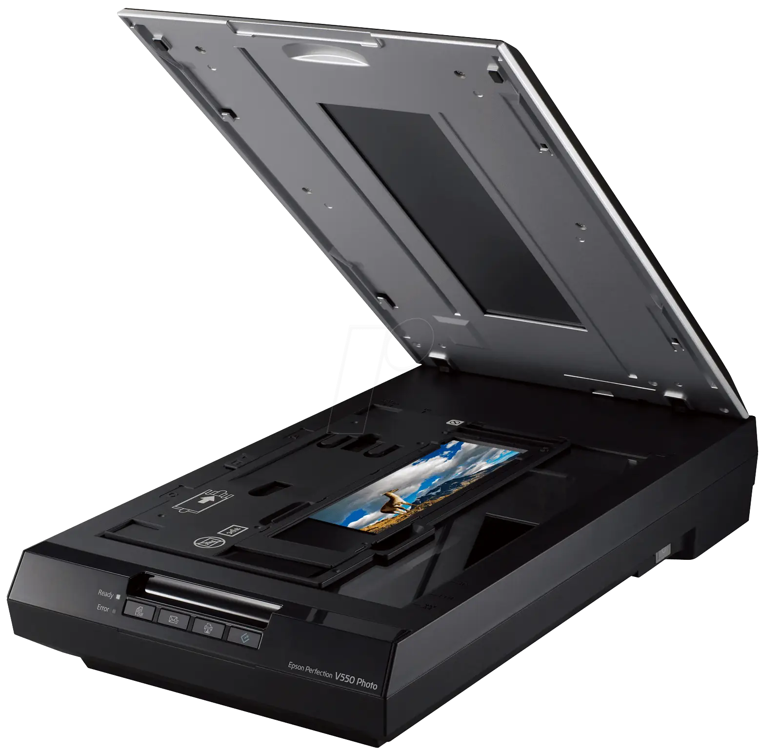 Open Flatbed Scanner Device for Office Use
