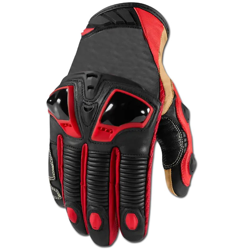 Black and Red Motorcycle Glove