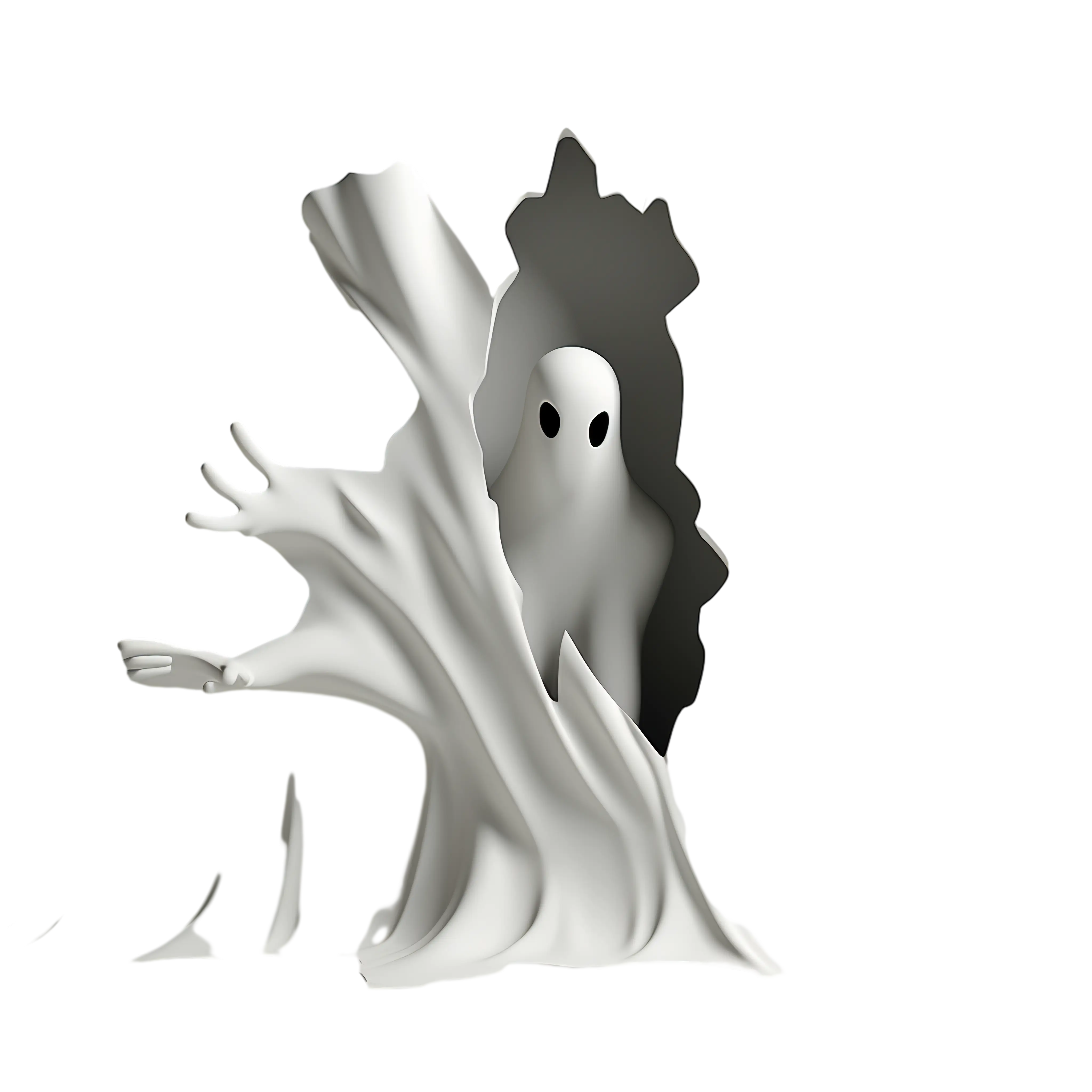 Spooky Ghost in Tree