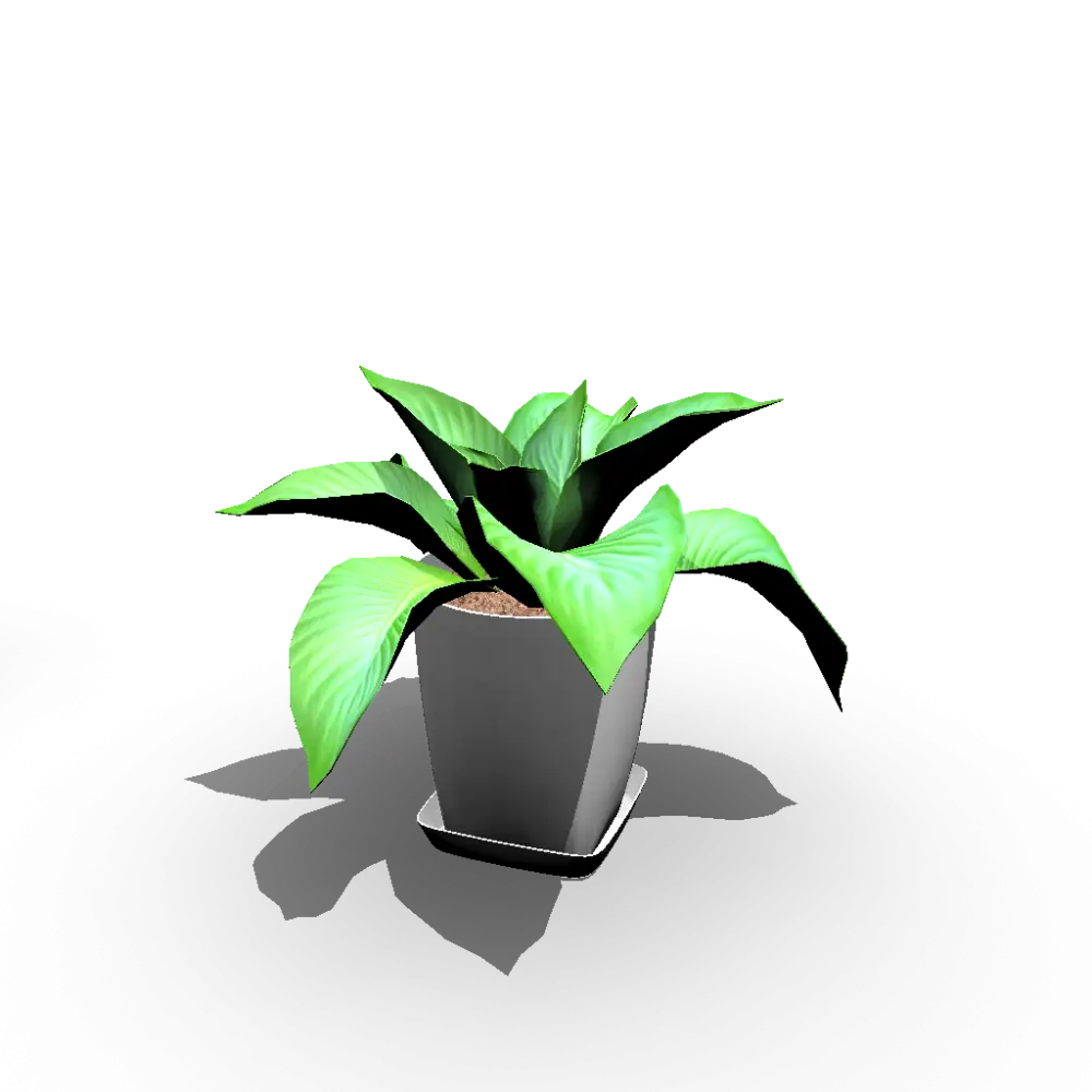 Green Plant in Gray Flower Pot for Home Decor