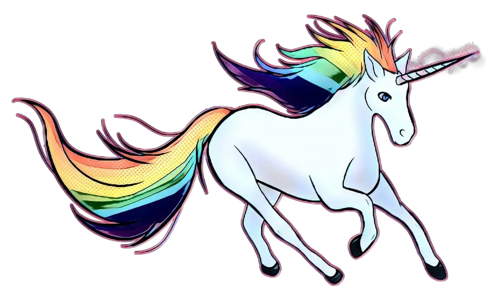 Rainbow Unicorn Illustration