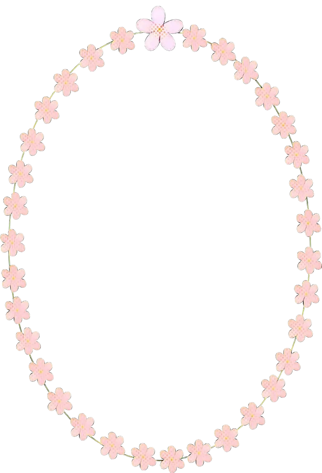 Oval Floral Wreath