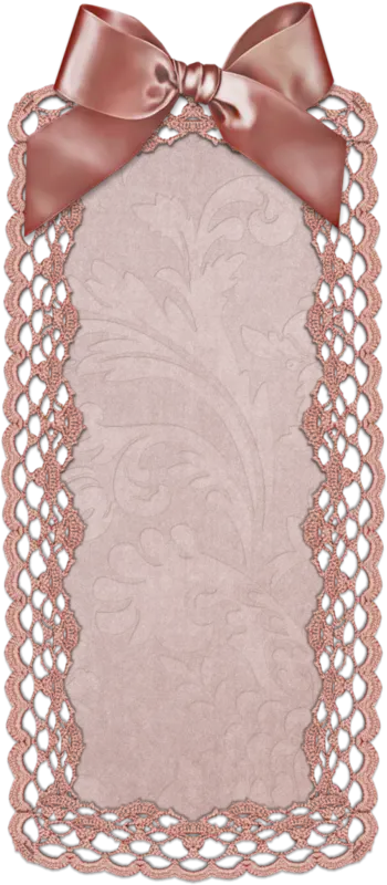 Elegant Pink Lace Card with Bow