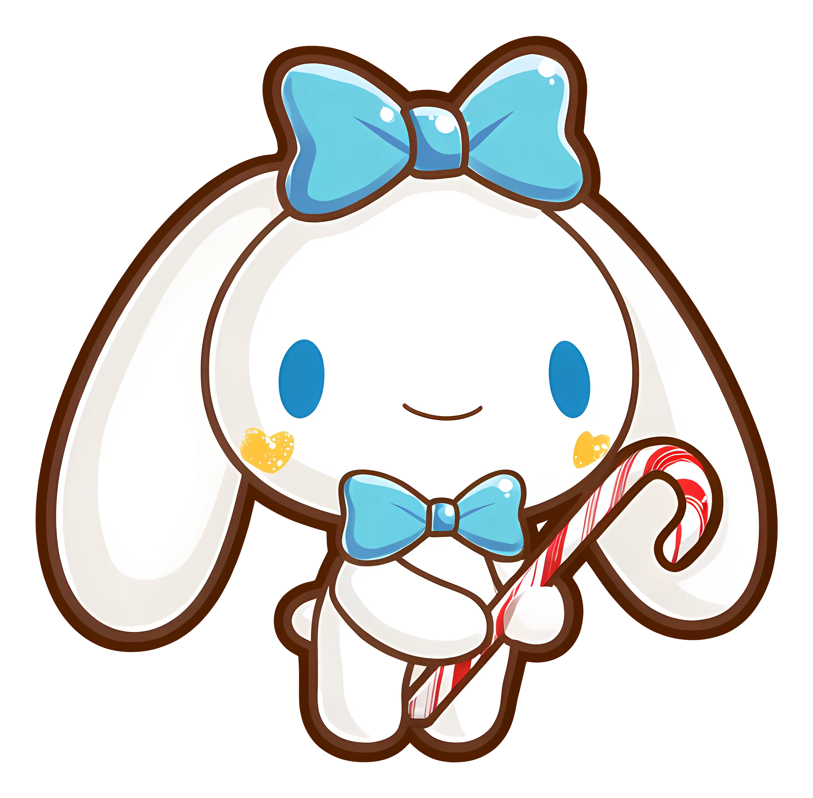 Cute Bunny with Candy Cane