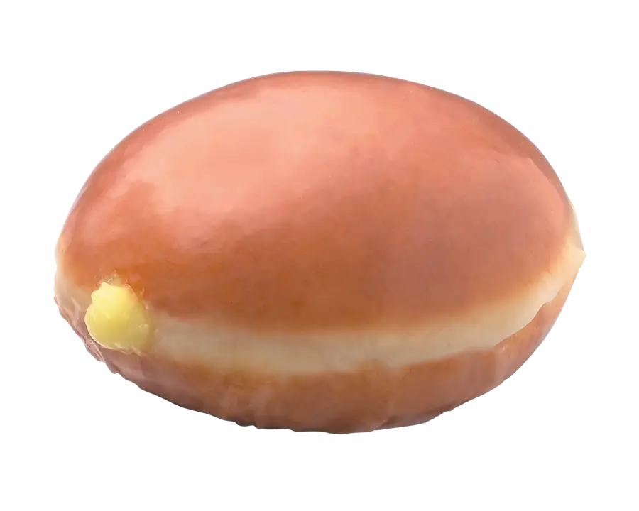 Glazed Donut with Cream Filling