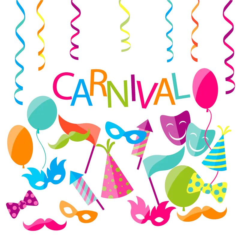 Colorful Carnival Decorations