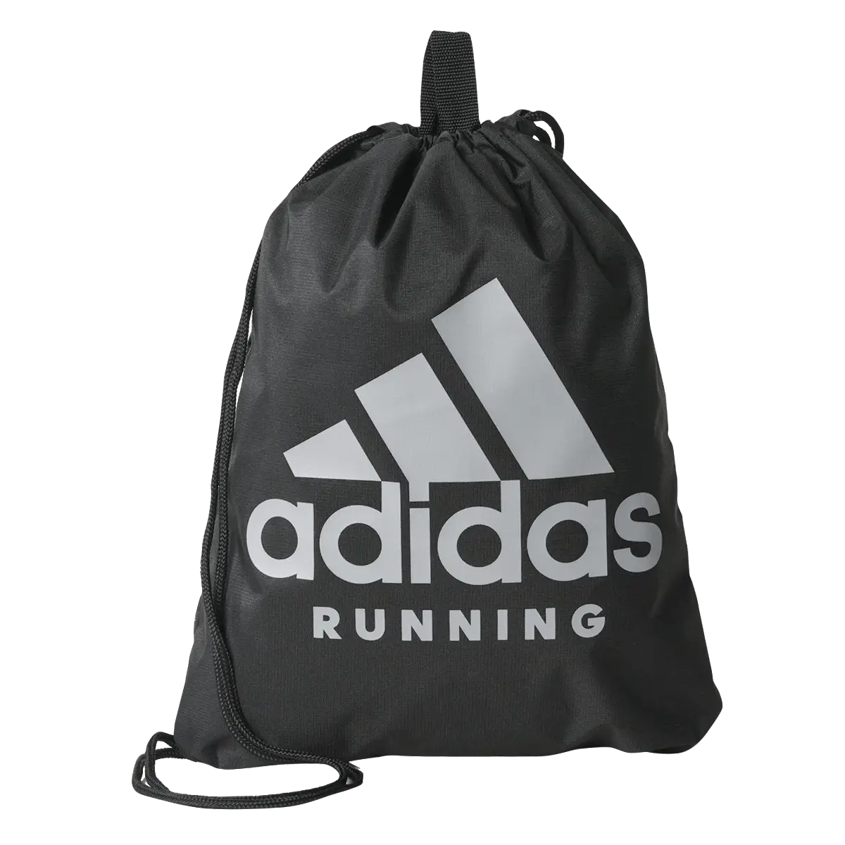 Black Drawstring Bag with Adidas Logo