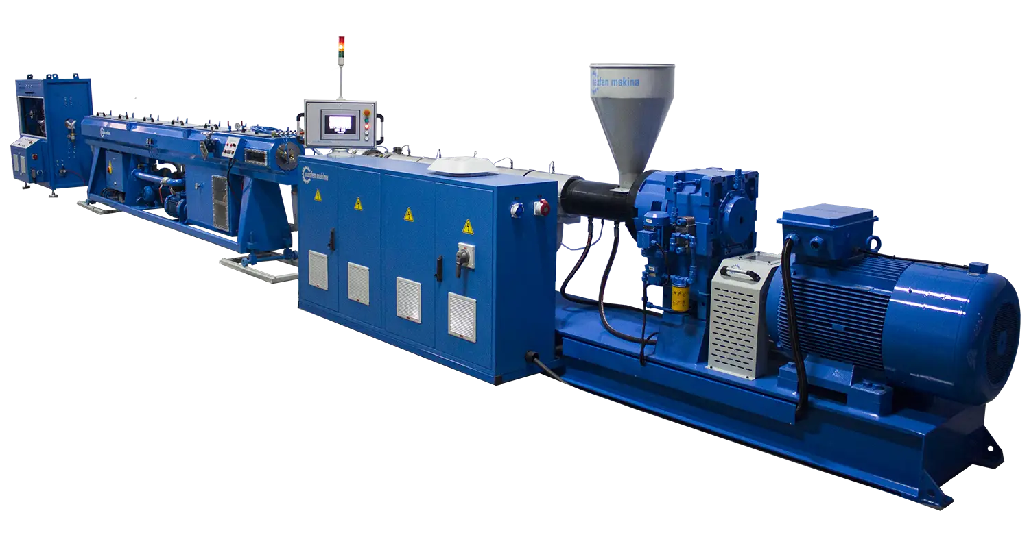 Blue Plastic Extrusion Machine